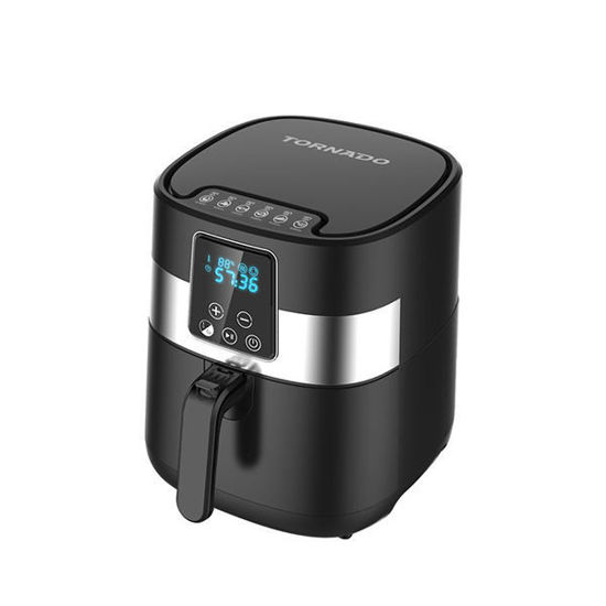 0025109_tornado-air-fryer-1300-watt-3-liter-led-display-black-thf-133d_550 قلاية هواء بدون زيت تورنيدو 1300 وات ، 3 لتر ، شاشة LED ، أسود - THF-133D