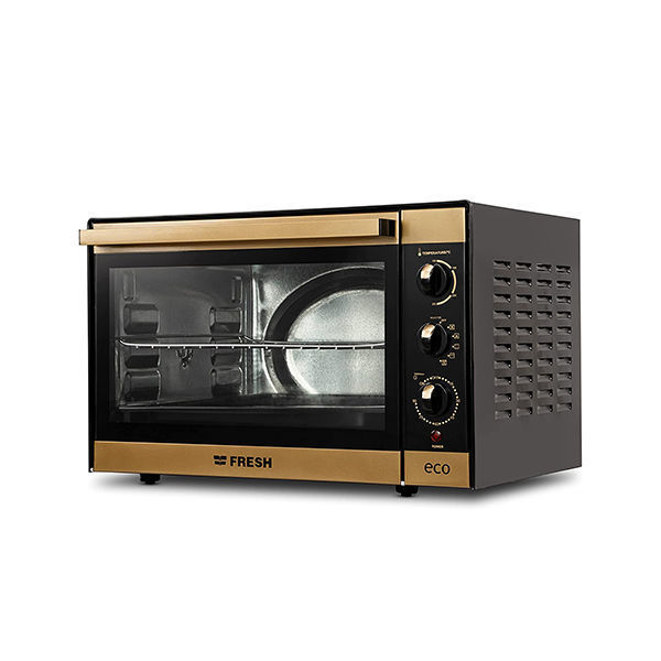 0043338_fresh-electric-oven-48-liters-grill-and-fan-gold-eco-fr-48 فرن كهربائي فريش 48 لتر ايكو شواية ومروحة ذهبي - Eco FR-48