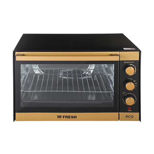 0049041_fresh-electric-oven-48-liters-grill-and-fan-gold-eco-fr-48 (1) فرن كهربائي فريش 48 لتر ايكو شواية ومروحة ذهبي - Eco FR-48