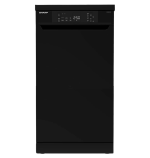 غساله اطباق شارب 10 فرد 6 برنامج تركي ديجيتال اسود QW-V610-BK