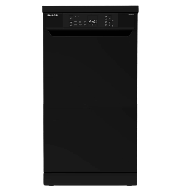 غساله اطباق شارب 10 فرد 6 برنامج تركي ديجيتال اسود QW-V610-BK
