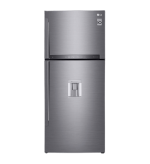 ثلاجه ال جي 592 لتر بلاتينيوم سلفر بحنفيه كورى GR-F822HLHM